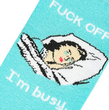 COOL SOCKS BRAND LADIES ‘FUCK OFF I’M BUSY’ SOCKS - Novelty Socks for Less