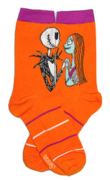 DISNEY THE NIGHTMARE BEFORE CHRISTMAS LADIES 3 Pair Of HALLOWEEN SOCKS JACK & SALLY - Novelty Socks for Less