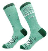 CRAZY DOG Brand Men’s GOLF Socks ‘IT APPEARS I’VE LOST MY BALLS AGAIN’ - Novelty Socks for Less