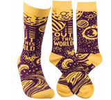 Primitives by Kathy lol Unisex novelty Socks ‘OUT OF THIS WORLD’ - Novelty Socks for Less