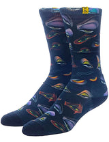 DISNEY VILLAINS MEN’S BAD IS BETTER SUBLIMATED SOCKS BIOWORLD BRAND - Novelty Socks for Less