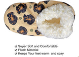 COMFIES BRAND Ladies DACHSHUND Dog (BLACK) Non-Skid Slippers - Novelty Socks for Less