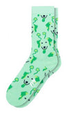 FUN SOCKS BRAND Ladies ST. PATTY DOGS Socks - Novelty Socks for Less