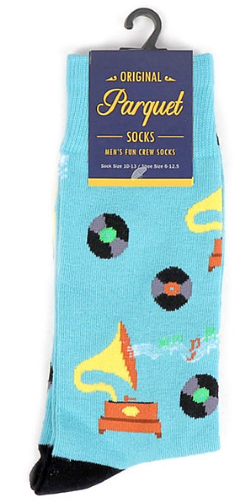 PARQUET Mens RECORD PLAYER Socks - Novelty Socks for Less