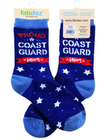 FABDAZ Brand Ladies PROUD COAST GUARD MOM Socks - Novelty Socks for Less