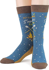 FOOT TRAFFIC Brand Men's SMORES Socks - Novelty Socks for Less