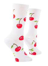 COOL SOCKS Brand Ladies CHERRY Socks ‘CHERRY ON TOP’ - Novelty Socks for Less