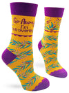 FABDAZ BRAND LADIES ‘GO AWAY I’M INTROVERTING’ SOCKS - Novelty Socks for Less