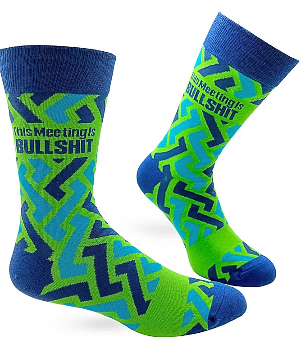 FABDAZ BRAND MEN’S ‘THIS MEETING IS BULLSHIT’ SOCKS - Novelty Socks for Less