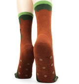 FOOT TRAFFIC Ladies OWL NON-SKID SLIPPERS - Novelty Socks for Less
