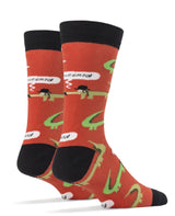 OOOH YEAH BRAND Mens ‘GOOD DAY SIR’ ALLIGATORS - Novelty Socks for Less
