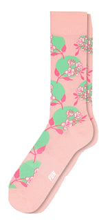 FUN SOCKS Brand Men’s FLORAL Socks CHERRY BLOSSOMS - Novelty Socks for Less