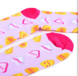 PARQUET BRAND Ladies HEART SHAPED CANDY Socks - Novelty Socks for Less