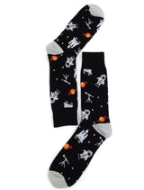 Parquet Brand Men’s Socks ASTRONAUTS/TELESCOPES - Novelty Socks for Less