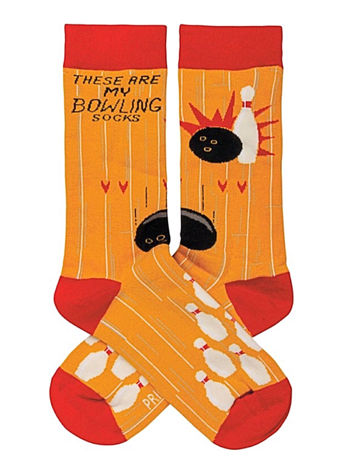PRIMITIVES BY KATHY Unisex ‘THESE ARE MY BOWLING SOCKS’ - Novelty Socks for Less
