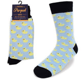 Parquet Brand Men’s YELLOW DUCKS Socks - Novelty Socks for Less