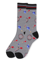 PARQUET Brand Men’s DART BOARD Socks - Novelty Socks for Less