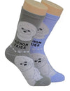 FOOZYS BRAND Ladies 2 Pair BICHON FRISE Socks - Novelty Socks for Less