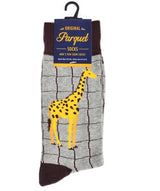 PARQUET BRAND Mens GIRAFFE Socks - Novelty Socks for Less