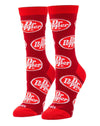 DR. PEPPER Soda Ladies Socks COOL SOCKS Brand - Novelty Socks for Less