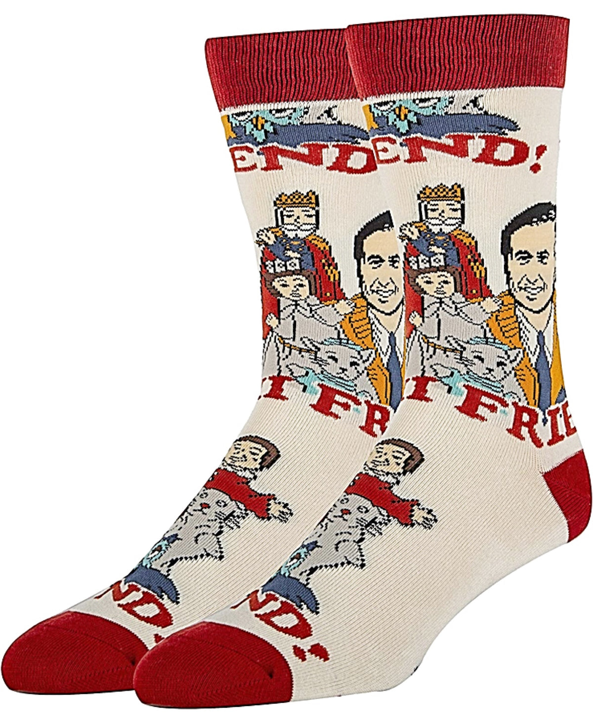 OOOH YEAH Brand Mens MISTER ROGERS ‘HI FRIEND’ - Novelty Socks for Less