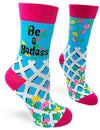 FABDAZ BRAND LADIES ‘BE A BADASS’ SOCKS - Novelty Socks for Less