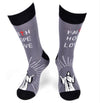 PARQUET BRAND Mens FAITH, HOPE, LOVE Socks - Novelty Socks for Less