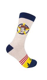 Disney’s TOY STORY 4 Men’s 2 Pair Socks SHERIFF WOODY & BULLSEYE - Novelty Socks for Less