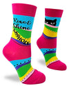 FABDAZ Brand Ladies CAT Socks ‘RISE & SHINE ASSHOLE’ - Novelty Socks for Less