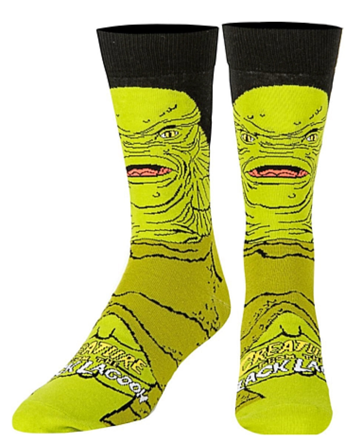CREATURE FROM THE BLACK LAGOON MEN’S 360 HALLOWEEN SOCKS ODD SOX BRAND - Novelty Socks for Less
