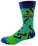 FABDAZ BRAND MEN’S ‘THIS MEETING IS BULLSHIT’ SOCKS - Novelty Socks for Less