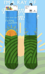 COOL SOCKS Ladies RAY OF FUCKING SUNSHINE - Novelty Socks for Less