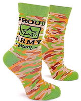 FABDAZ Brand Ladies PROUD U.S. ARMY MOM Socks - Novelty Socks for Less