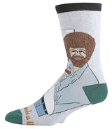 BOB ROSS Men’s ‘HUG A TREE’ Socks OOOH YEAH Brand - Novelty Socks for Less
