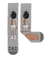 FREAKER FEET Brand Unisex ‘DADALORIAN’ Socks FATHER’S DAY MADE IN THE USA! - Novelty Socks for Less