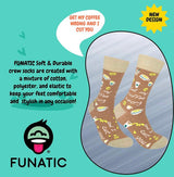 FUNATIC Brand Unisex ‘GET MY COFFEE WRONG, I CUT YOU’ Socks - Novelty Socks for Less