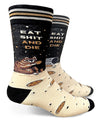GROOVY THINGS Brand Men’s RACOON Socks ‘EAT SHIT AND DIE’ - Novelty Socks for Less