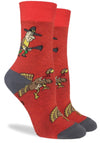 GOOD LUCK SOCK Brand Ladies THANKSGIVING TURKEY HUNT - Novelty Socks for Less