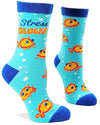 FABDAZ Brand Ladies ‘STRESS BLOWS’ Socks With BLOWFISH - Novelty Socks for Less